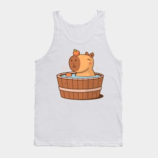 Capybara Hot Tub Tank Top